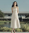 Ladies Vintage Lace Sleeveless A-line Dresses